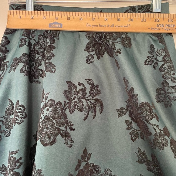 Monteau Faith and Joy Green Embellished Skater Small Skirt GUC - Picture 4 of 7